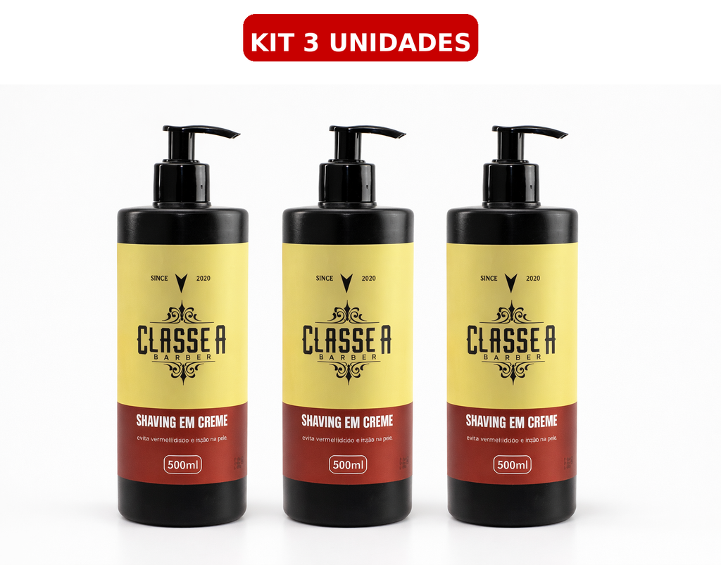 Shaving em Creme Profissional Classe A Barber 500ml – Creme de Barbear