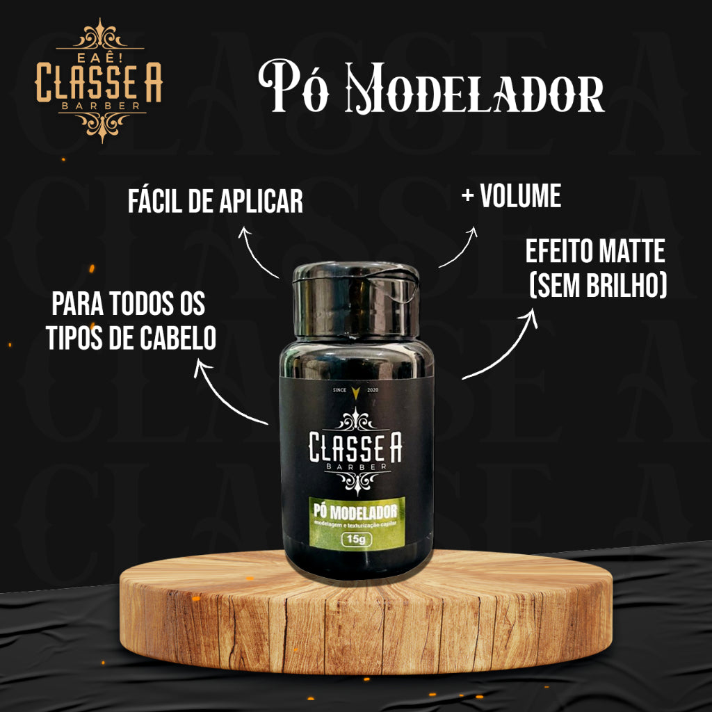 Pó Modelador Classe A 15g  Modela Penteados Efeito Matte Fosco Natural Alta Fixação Profissional
