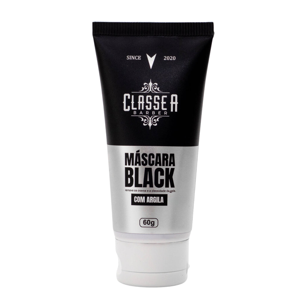 MÁSCARA BLACK CLASSE A 60ML - 1 UNIDADE | ARGILA NEGRA | CARVÃO ATIVADO
