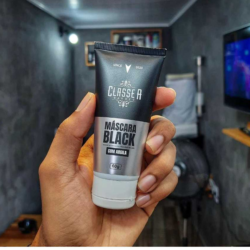 MÁSCARA BLACK CLASSE A 60ML - 1 UNIDADE | ARGILA NEGRA | CARVÃO ATIVADO