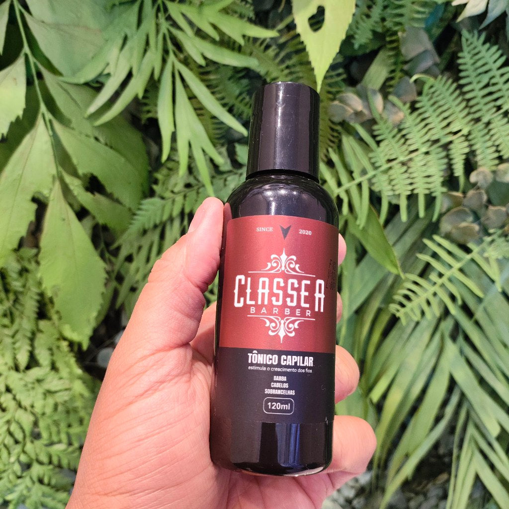 Tônico Capilar Classe A 120ml Crescer Barba Preenche Falhas e Acelera o Crescimento Capilar Uso Diário
