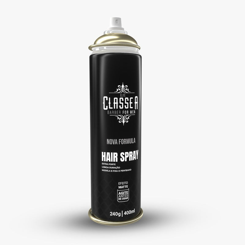 Hair Spray Classe A 400ml Fixa E Modela Penteados Efeito Matte Uso Profissional