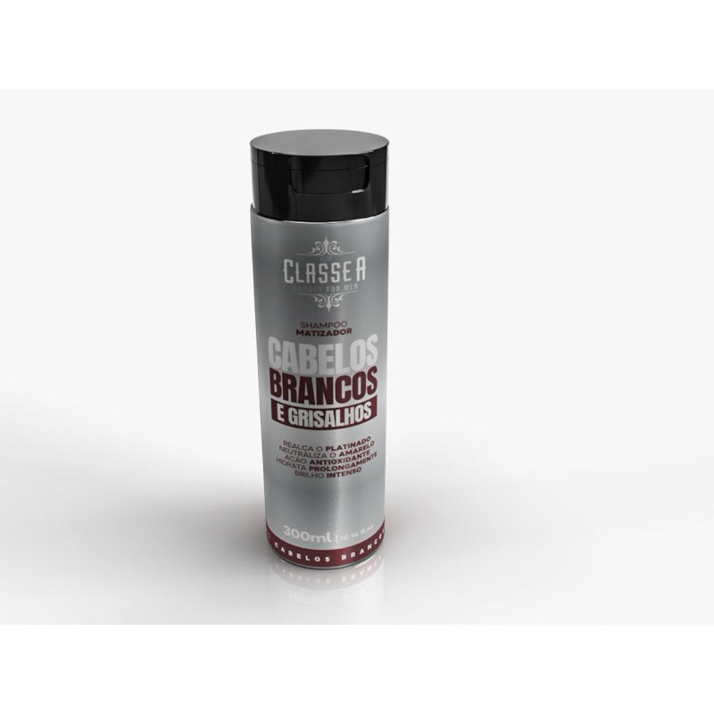 Shampoo Matizador Platinum Classe A 300ml Para Grisalhos E Loiros Desamarelador