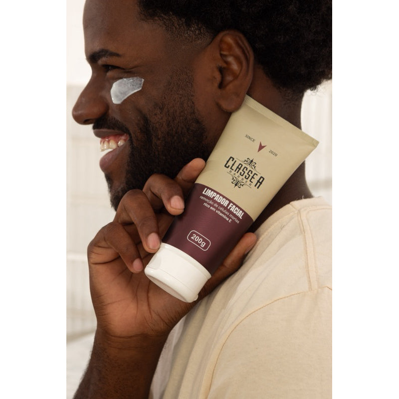 Kit 24x Limpador Facial Classe A 200ml Creme Esfoliante Skincare Limpeza Eficaz Sem Ressecar