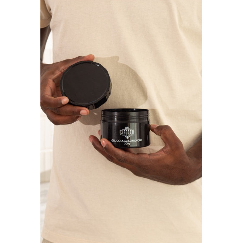 Gel cola Incolor Classe A 300g Mega Fixação Sem Álcool Não Resseca Hidratante