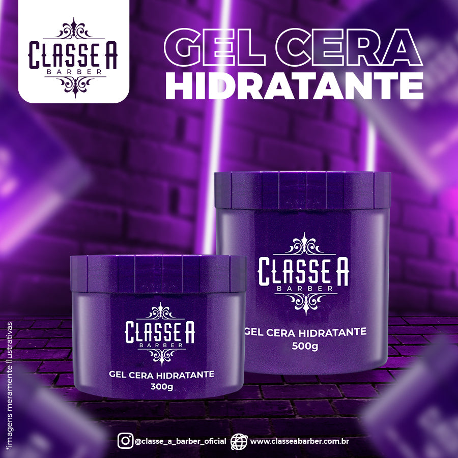 Gel Cera 500g Hidratante com Classe A Ultra Fixação Profissional