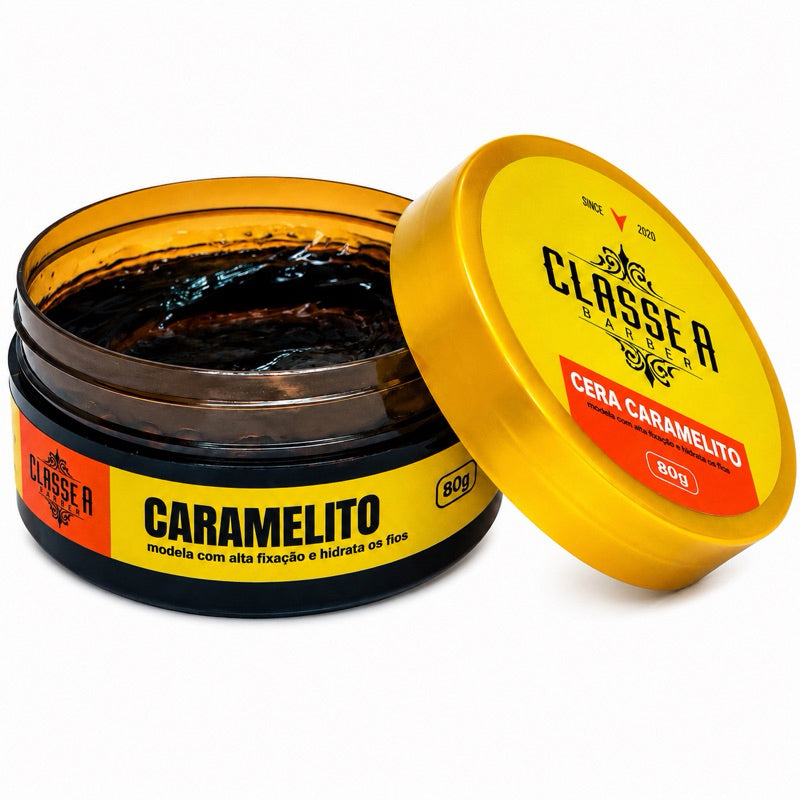 KIT 3 PASTAS MODELADORA CLASSE A 80g 1un TEIA 1un CERA 1un INCOLOR. ALTA PERFORMANCE
