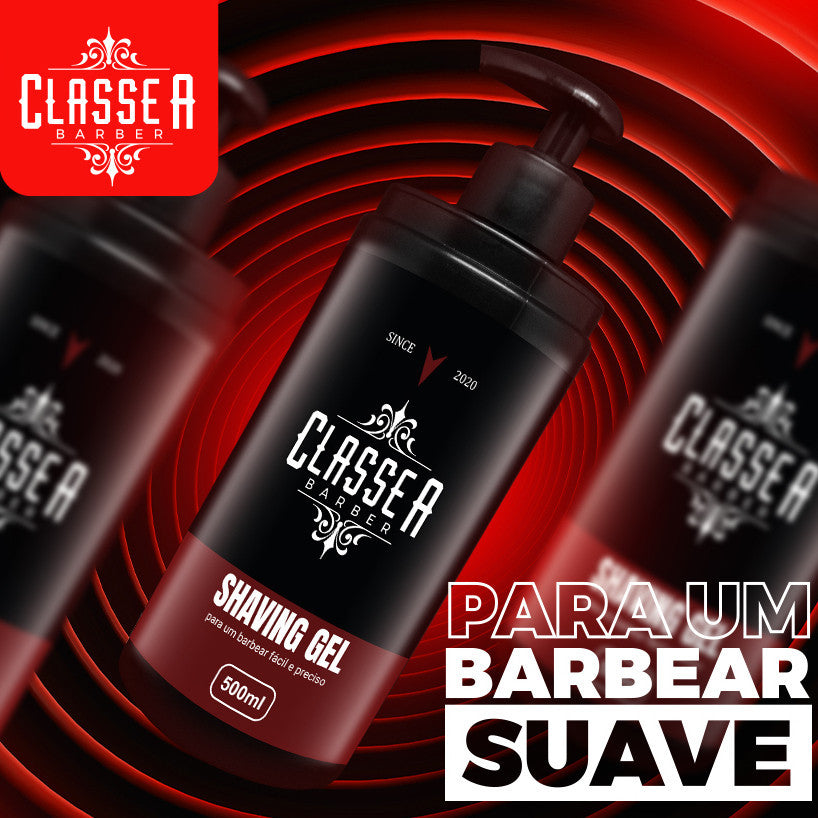 Shaving Em Classe A 500ml Hidratante & Refrescante Pra Fazer Barba Pezinho E Navalhado